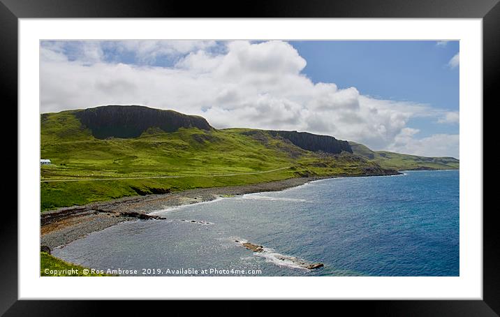 Duntulm Sea Viewpoint Isle of Skye Framed Mounted Print by Ros Ambrose