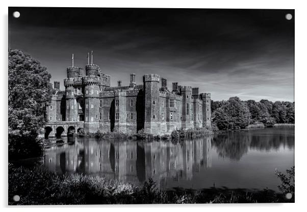 Herstmonceux Castle Acrylic by Charlotte Moon