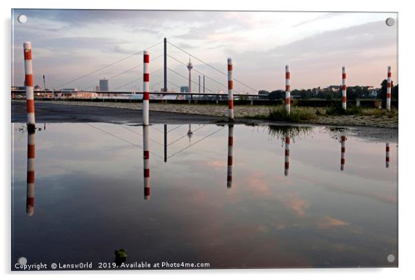 Mirror world - reflection in Düsseldorf, Germany Acrylic by Lensw0rld 