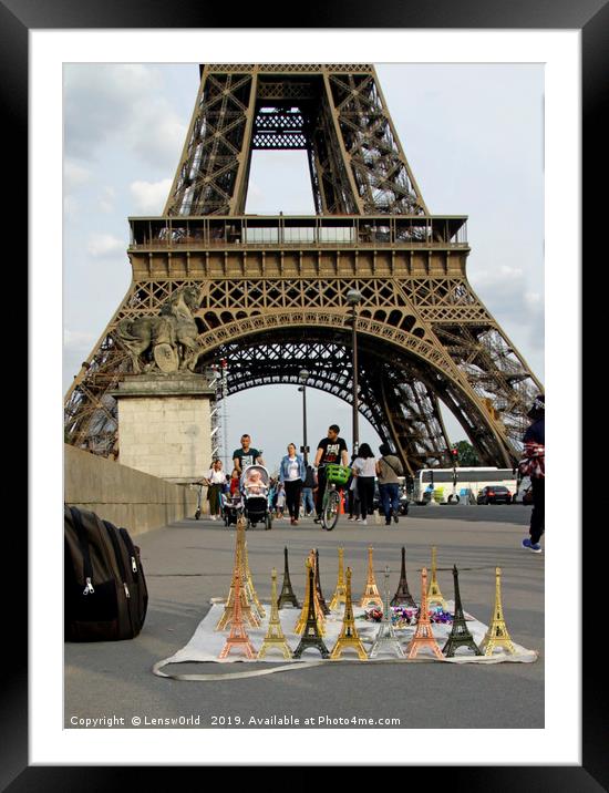 Many many Eiffel towers Framed Mounted Print by Lensw0rld 