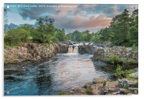 Low Force Waterfall on the Summer Solstice 2 Acrylic by Richard Laidler
