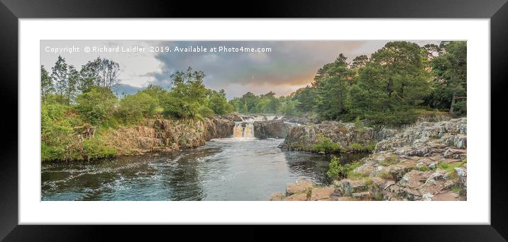 Summer Solstice at Low Force Waterfall, Teesdale Framed Mounted Print by Richard Laidler