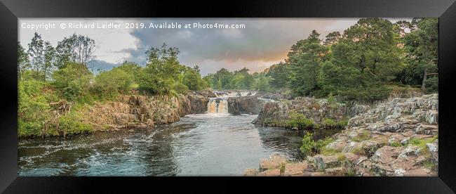 Summer Solstice at Low Force Waterfall, Teesdale Framed Print by Richard Laidler