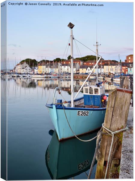 The Little Blue Boat Canvas Print by Jason Connolly