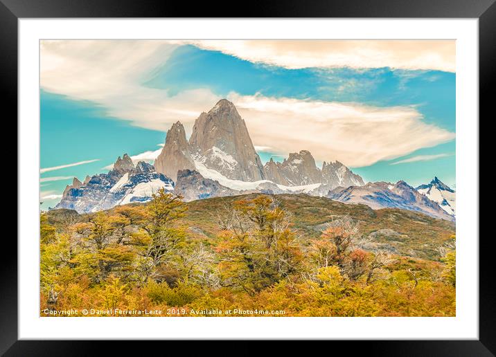 Monte Fitz Roy, Patagonia - Argentina Framed Mounted Print by Daniel Ferreira-Leite