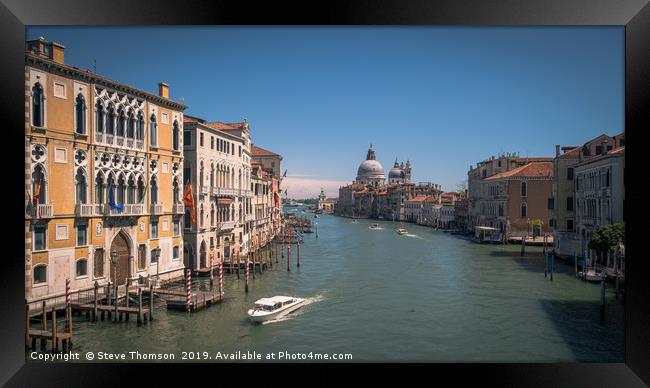 Grand Canal Venice Framed Print by Steve Thomson