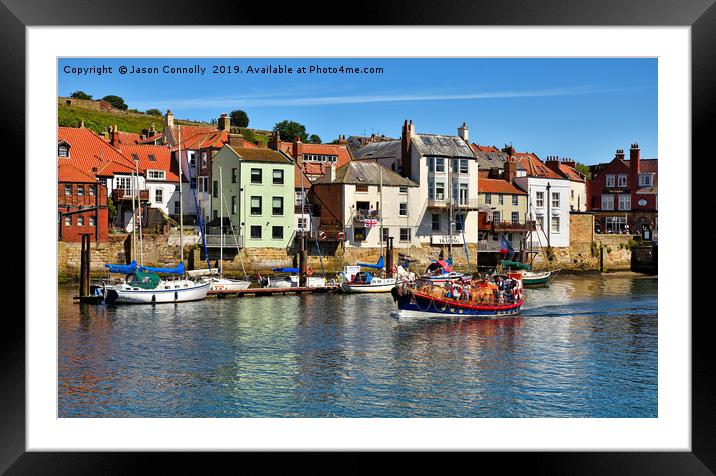 Whitby Harbour Framed Mounted Print by Jason Connolly