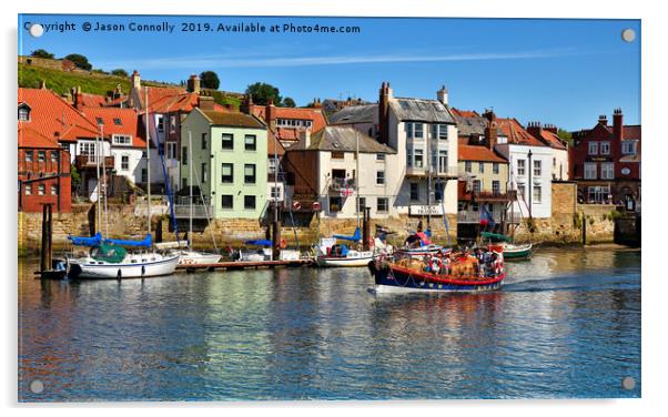 Whitby Harbour Acrylic by Jason Connolly