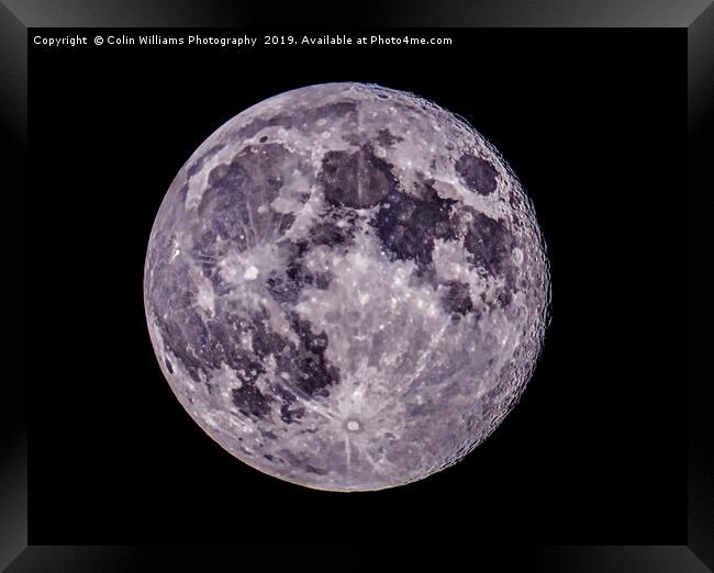 The Full Blue Moon 20.05.2019 Framed Print by Colin Williams Photography