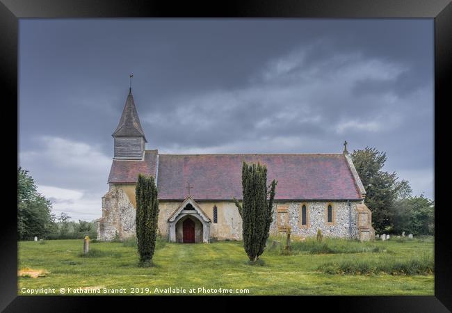 Church of St Peter ad Vincula, Hampshire, England Framed Print by KB Photo
