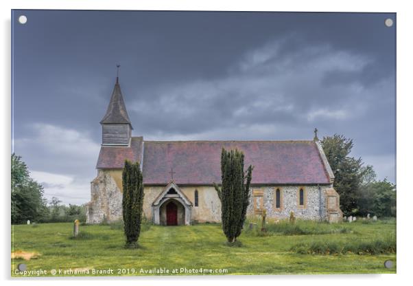 Church of St Peter ad Vincula, Hampshire, England Acrylic by KB Photo