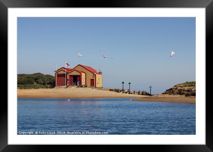 The Lifeboat House at Wells-next-the-Sea Framed Mounted Print by Sally Lloyd
