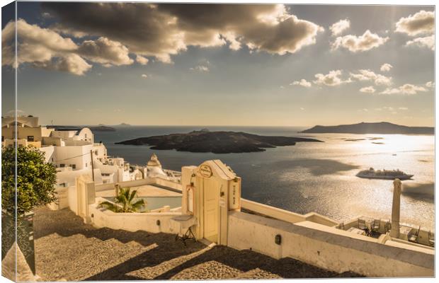 Majestic Fira Canvas Print by Naylor's Photography