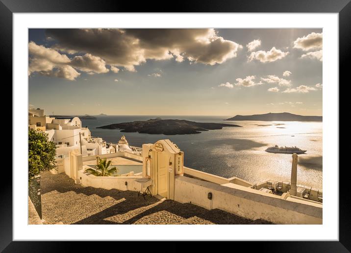Majestic Fira Framed Mounted Print by Naylor's Photography