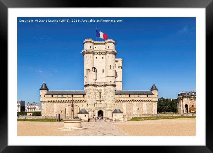 Château de Vincennes Framed Mounted Print by David Lewins (LRPS)