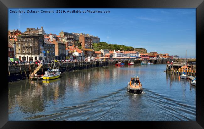 Whitby Harbour Views Framed Print by Jason Connolly