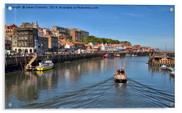 Whitby Harbour Views Acrylic by Jason Connolly
