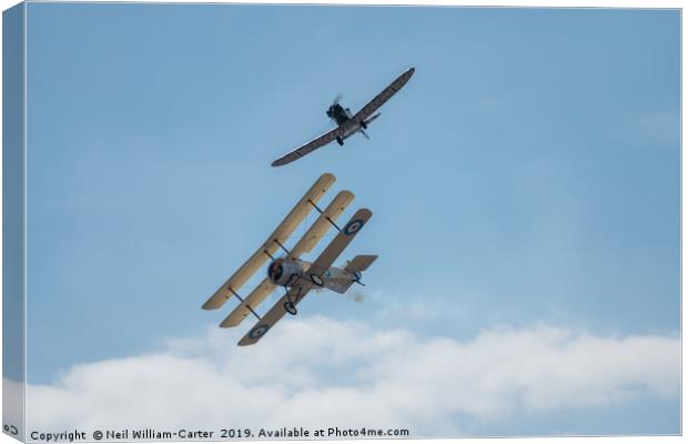 RAF, German vs English, Great War, World War 1, So Canvas Print by Neil William-Carter