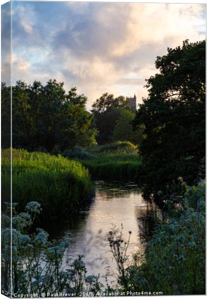 The River Frome Canvas Print by Paul Brewer