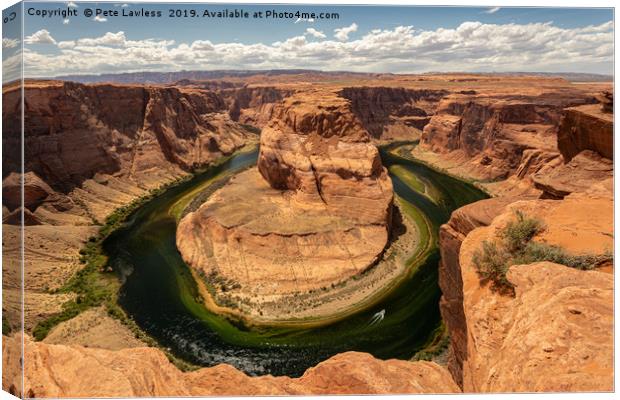 Horseshoe Bend Canvas Print by Pete Lawless