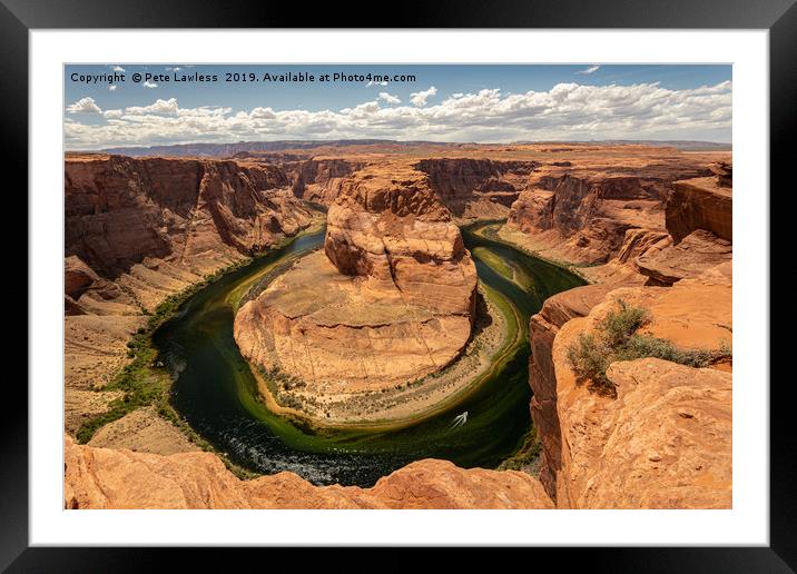 Horseshoe Bend Framed Mounted Print by Pete Lawless