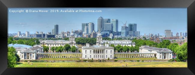 Greenwich London Framed Print by Diana Mower