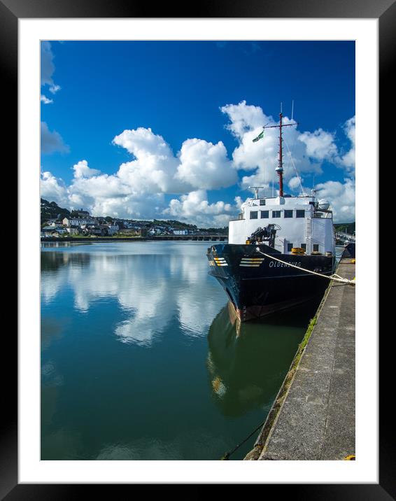 MS Oldenburg moored at Bideford Quay in Devon Framed Mounted Print by Tony Twyman