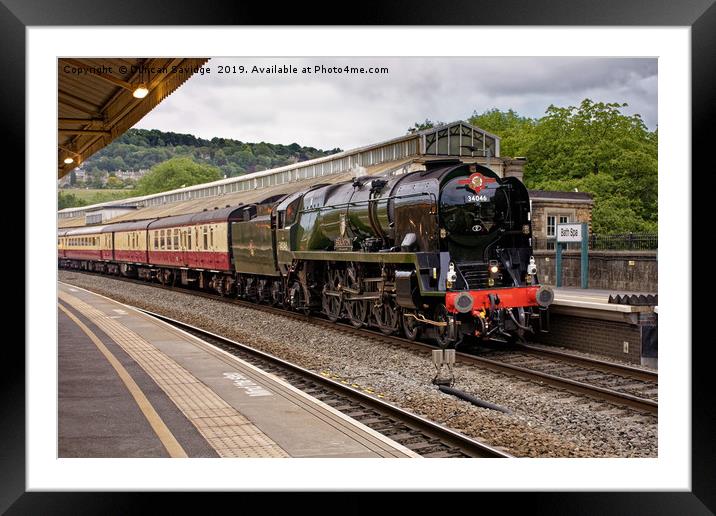 Steam Train Braunton  Framed Mounted Print by Duncan Savidge