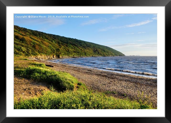 Early evening Sand Bay  Framed Mounted Print by Diana Mower