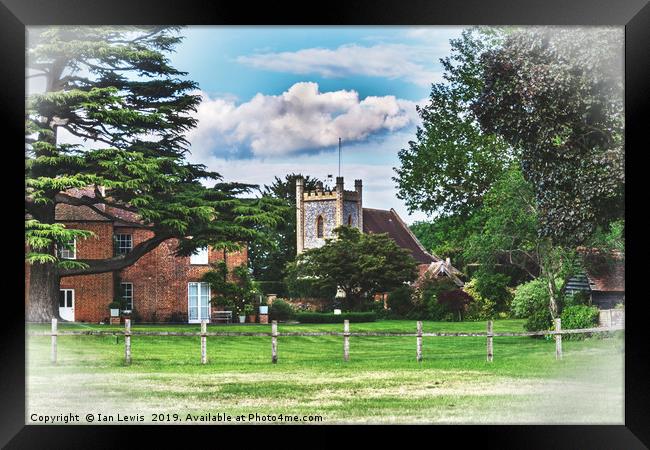 The Church At Remenham Framed Print by Ian Lewis