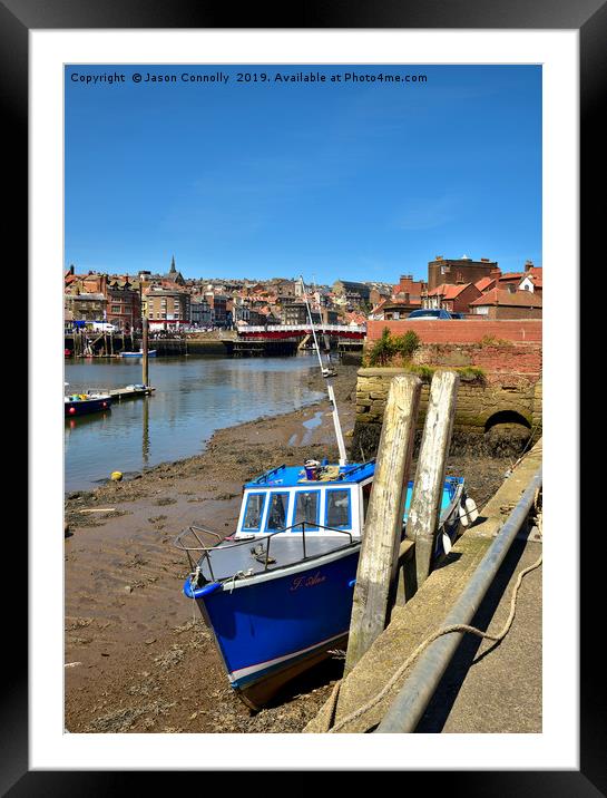 Boats At Whitby Framed Mounted Print by Jason Connolly
