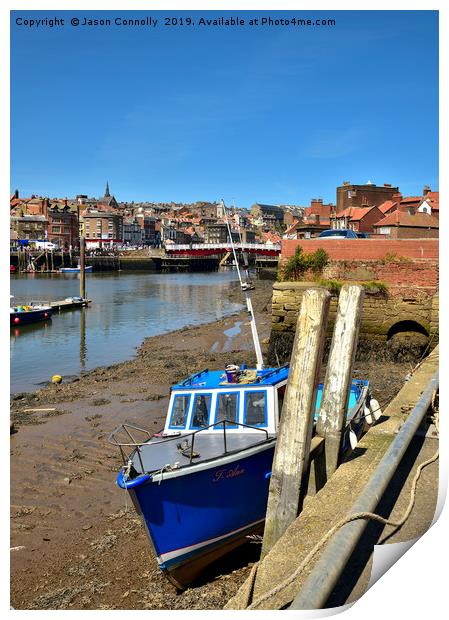 Boats At Whitby Print by Jason Connolly