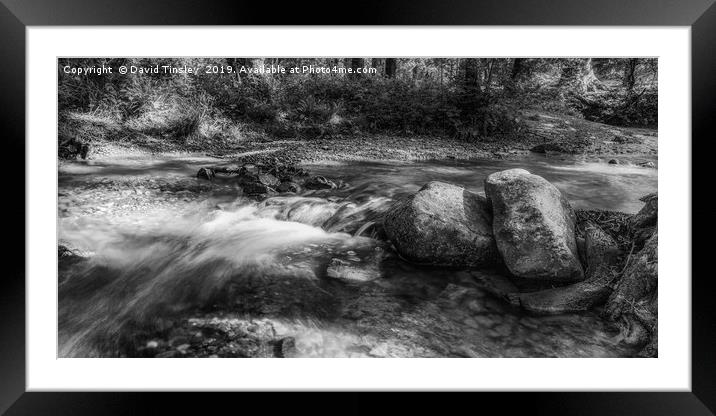 Over the Rocks Framed Mounted Print by David Tinsley