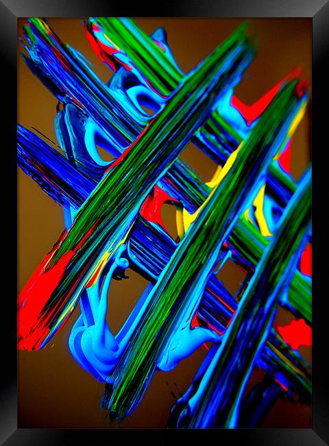 Brush Strokes Framed Print by Louise Godwin