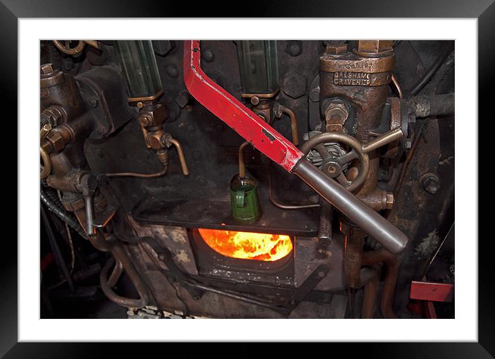 On the Footplate Framed Mounted Print by Joyce Storey