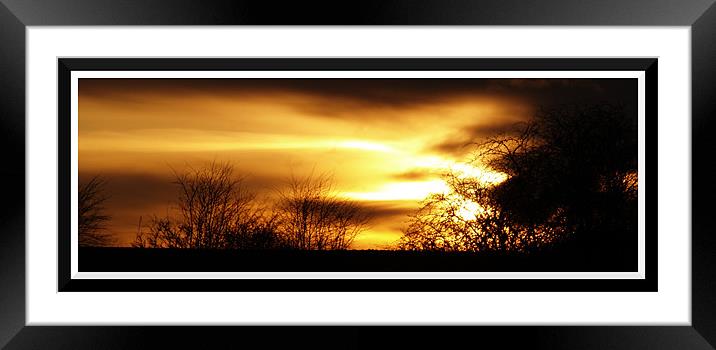 Radiant sunset Framed Mounted Print by Craig Coleran