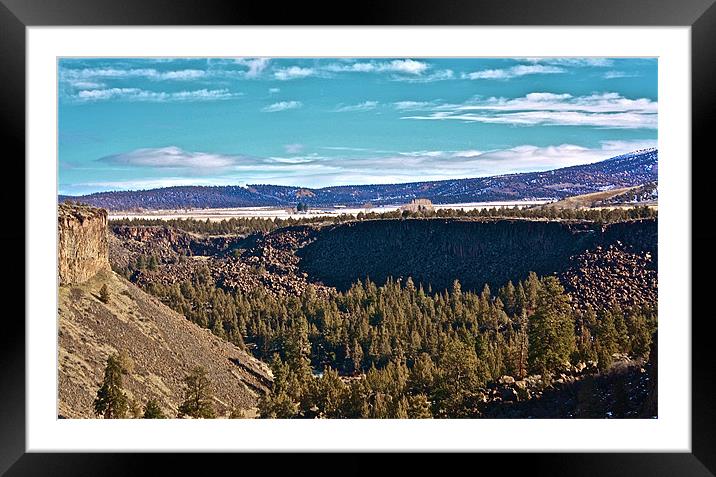 Crooked River Gorge Framed Mounted Print by Irina Walker
