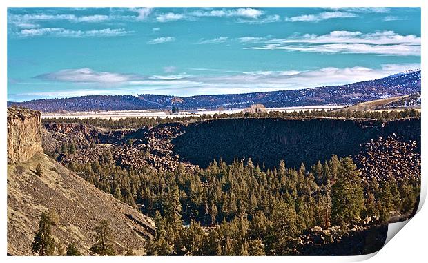Crooked River Gorge Print by Irina Walker