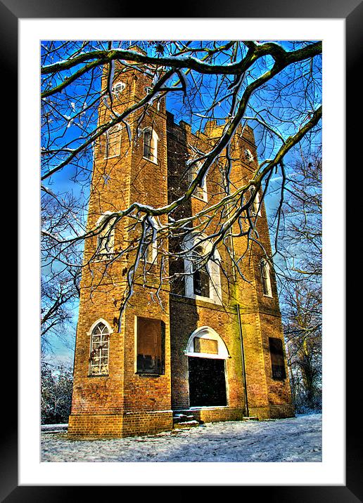 Severndroog Castle, Shooters Hill, Eltham, London, Framed Mounted Print by Dawn O'Connor