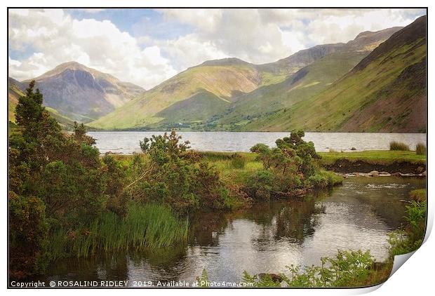 "Painterly Wastwater" Print by ROS RIDLEY