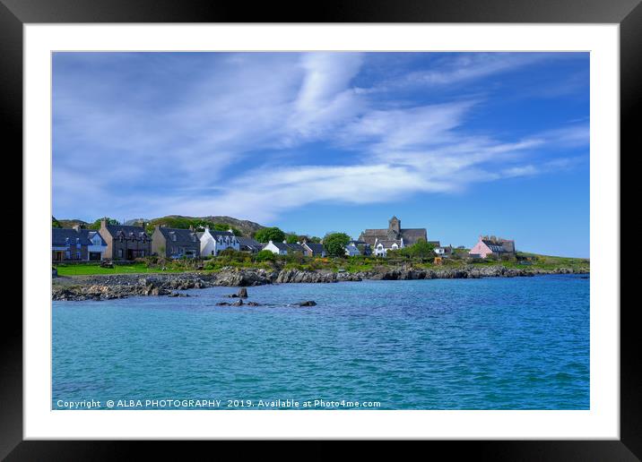 Iona Abbey, Isle of Iona, Inner Hebrides Framed Mounted Print by ALBA PHOTOGRAPHY