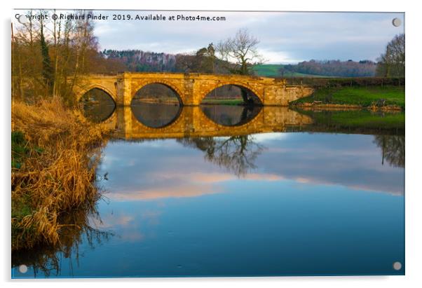 River Derwent, Kirkham Abbey Bridge Acrylic by Richard Pinder