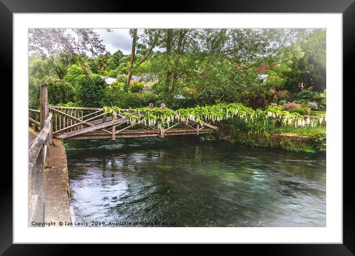 A Bridge Over The Itchen Framed Mounted Print by Ian Lewis