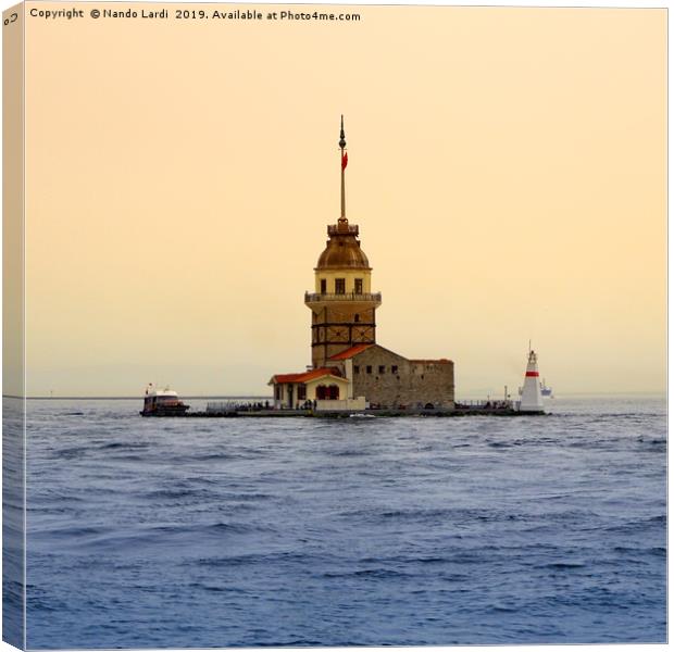 The Maiden's Tower Canvas Print by DiFigiano Photography