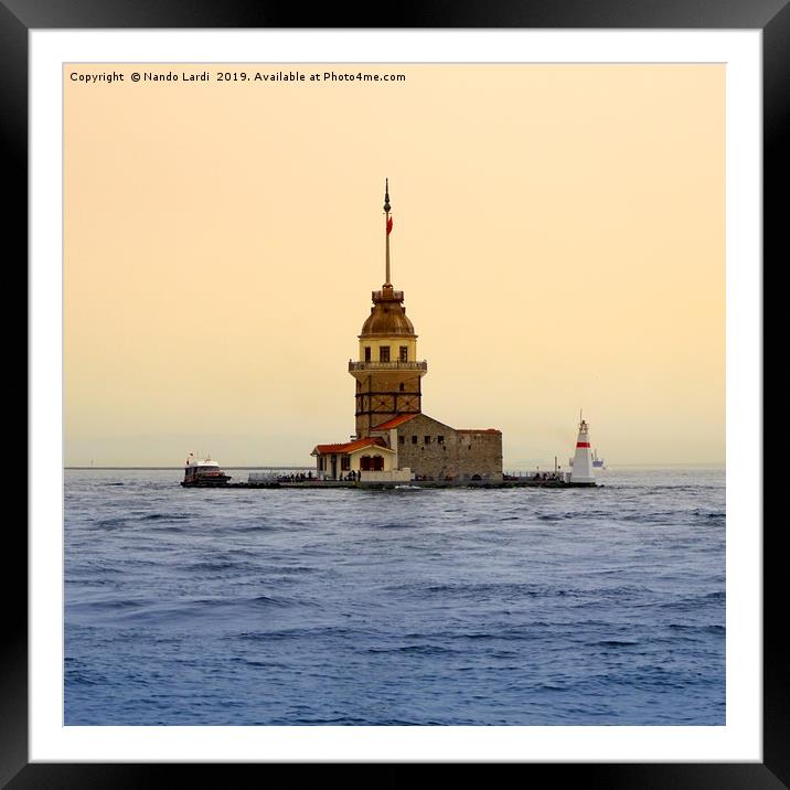 The Maiden's Tower Framed Mounted Print by DiFigiano Photography
