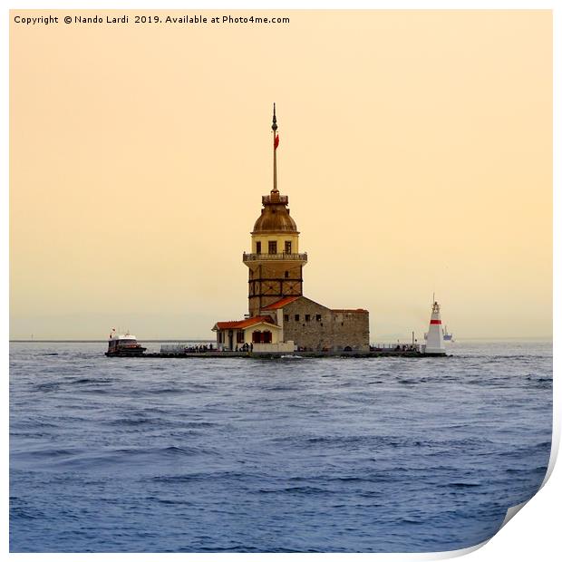 The Maiden's Tower Print by DiFigiano Photography