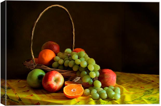 Still life with fruit  Canvas Print by Irene Burdell
