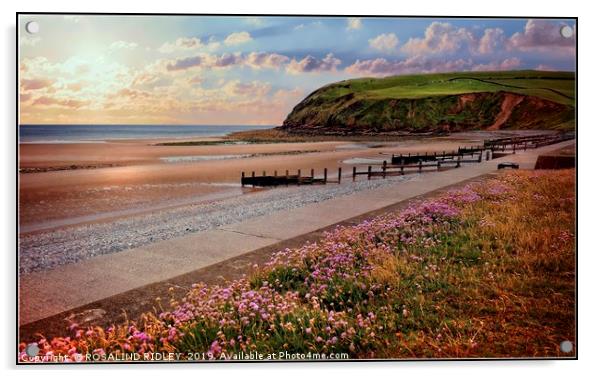"Evening Light at St.Bees" Acrylic by ROS RIDLEY