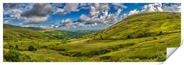 Brecon Beacons Panorama Print by Steve Purnell