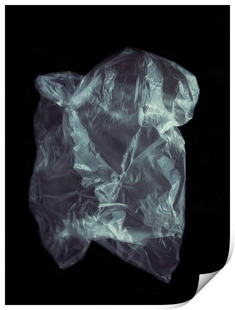 Clear plastic bag Print by Larisa Siverina